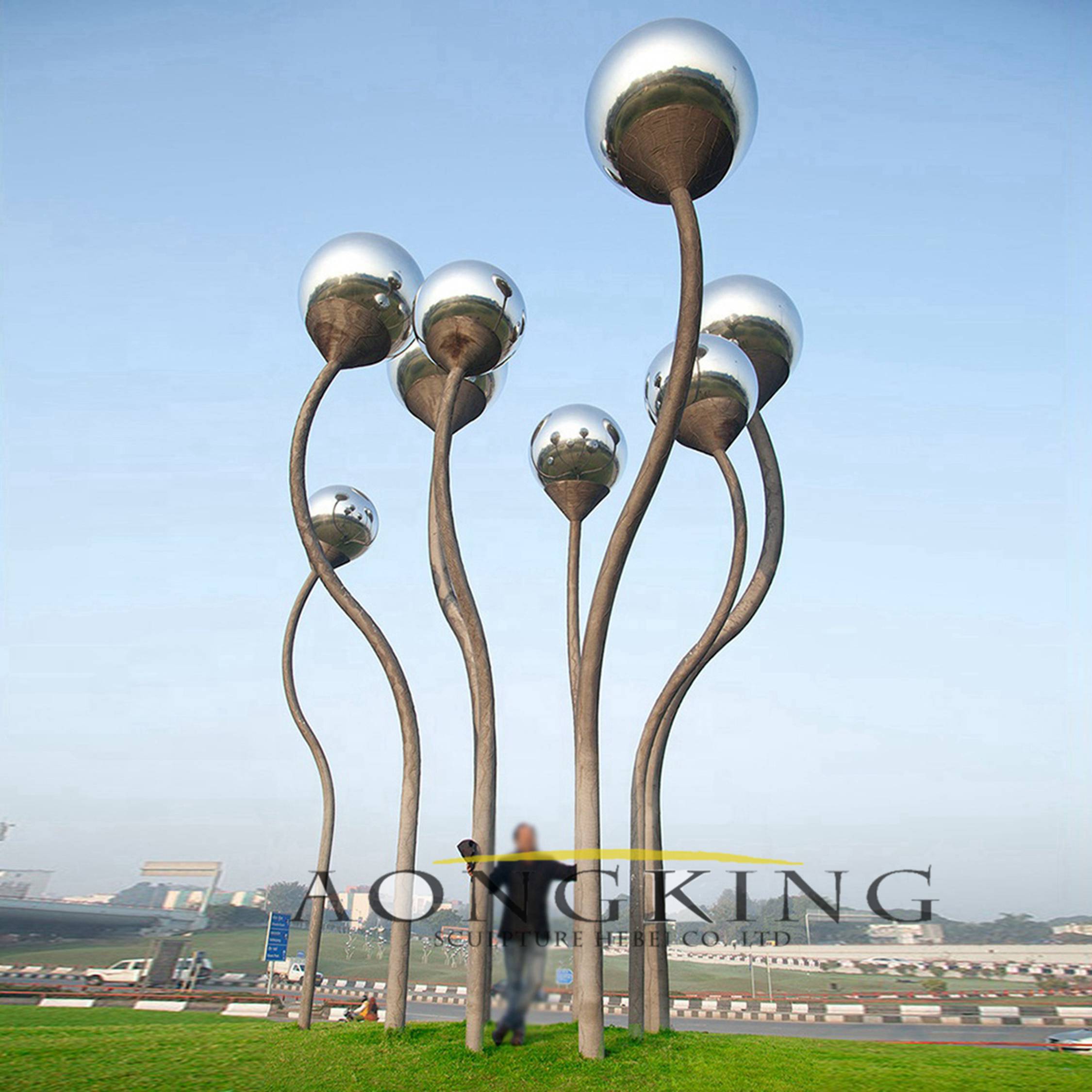 Monumental Abstract Sculpture Architecture large stainless steel sculpture 3