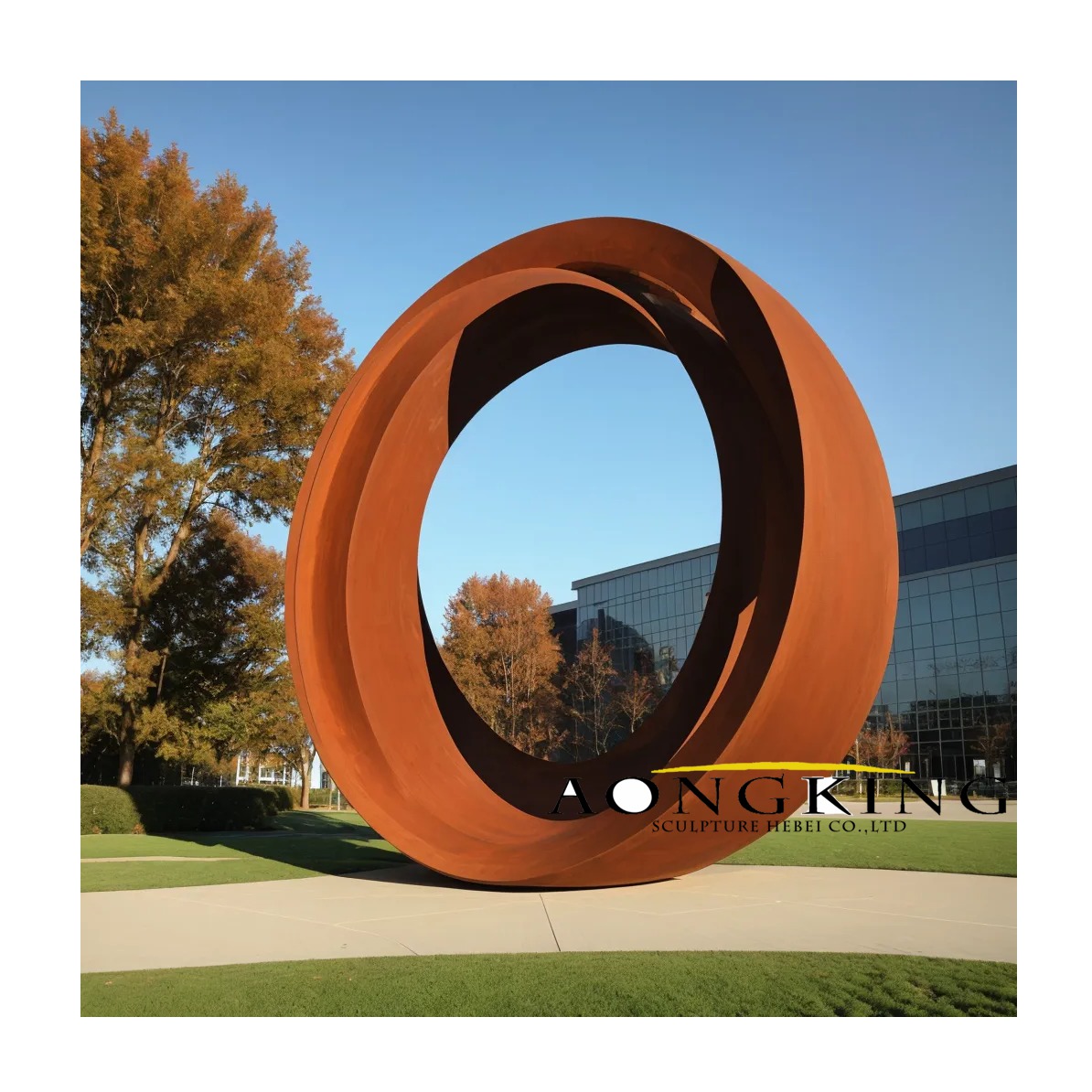 corten steel texture “photo frame”sculpture